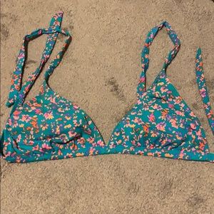 Floral bikini top